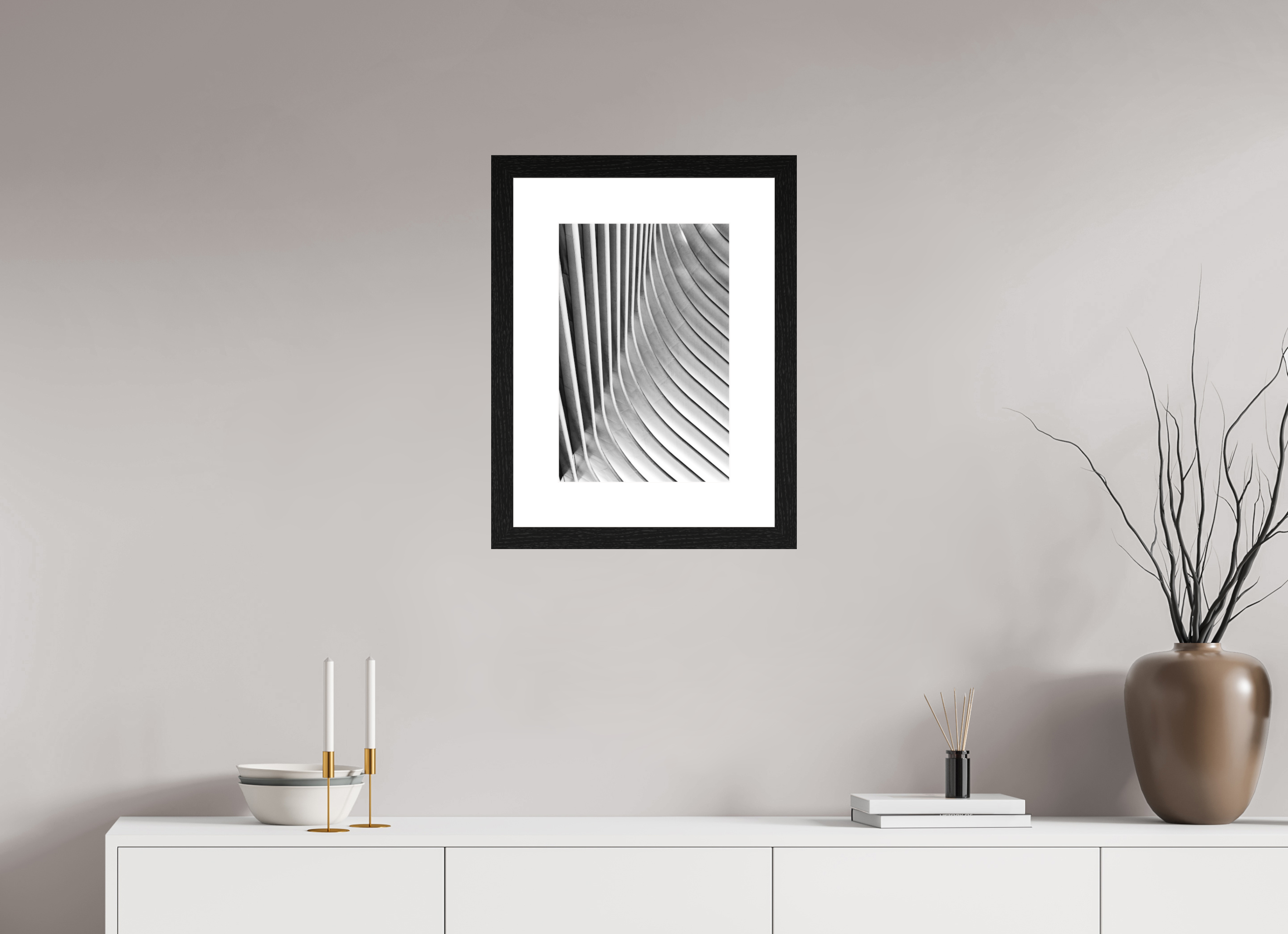 30 x 45 cm, Fine Art Print - Infinity Rag Photo 2 - PP 8cm - Oak black Frame 40mm Oculus, Ground Zero Station 3