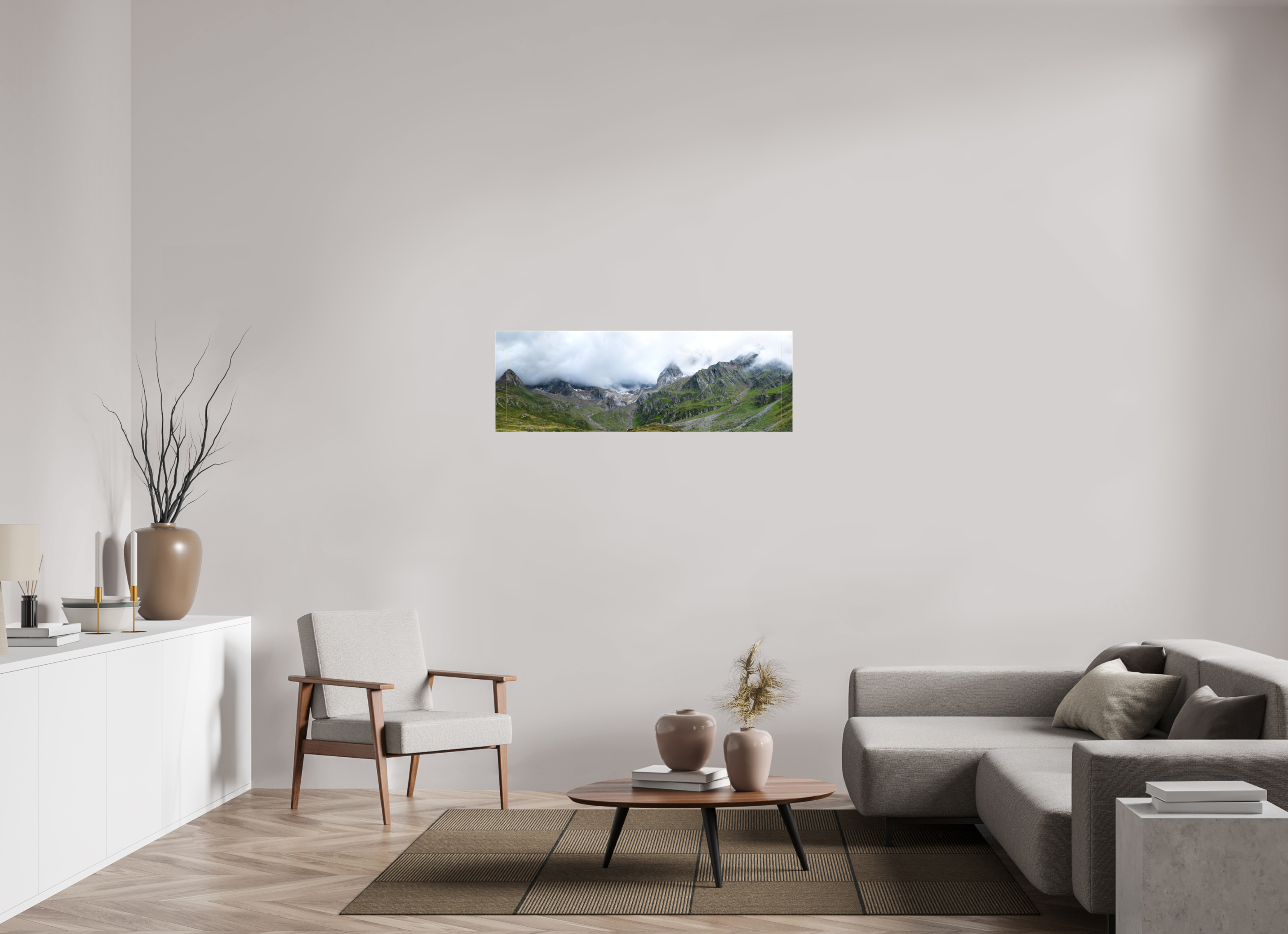 120 x 40 cm, Canvas Matt 20mm South Tyrol 2 - 1x3