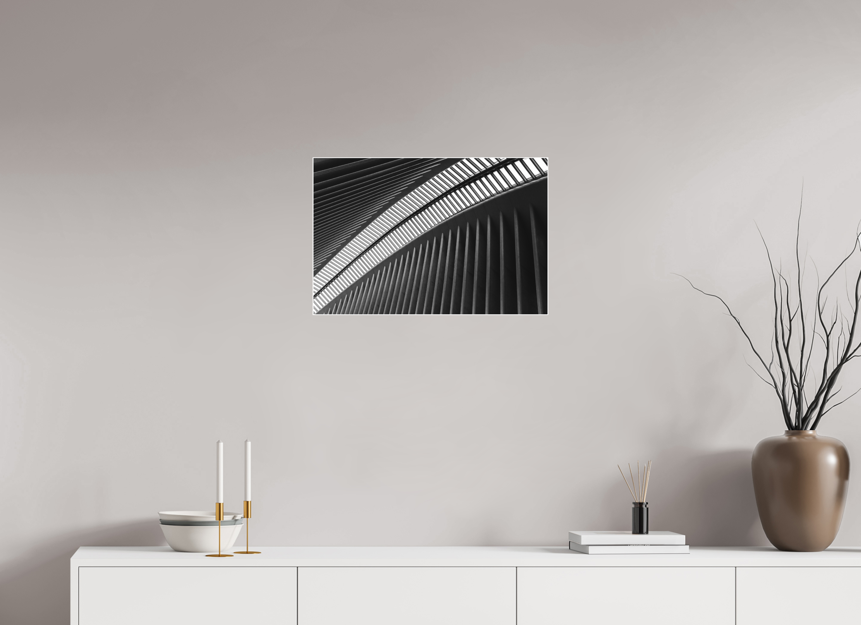 60 x 40 cm, Acrylic matt 2mm - Alu Slime Frame - white Oculus - Ground Zero