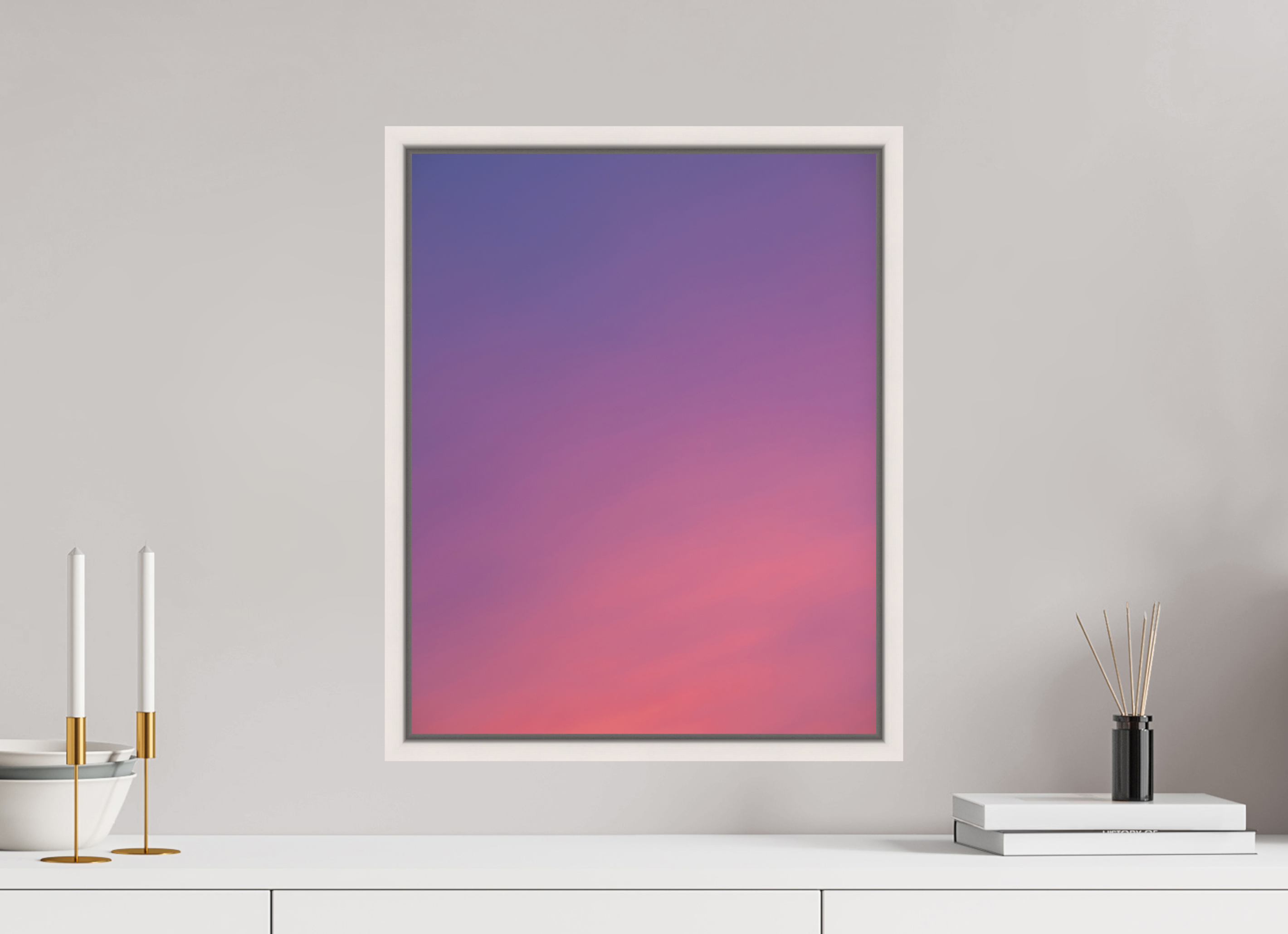 40 x 50 cm, Fine Art Print - Infinity Rag Photo 2 - Ame case 15mm - mapple white Sunset in Hamburg