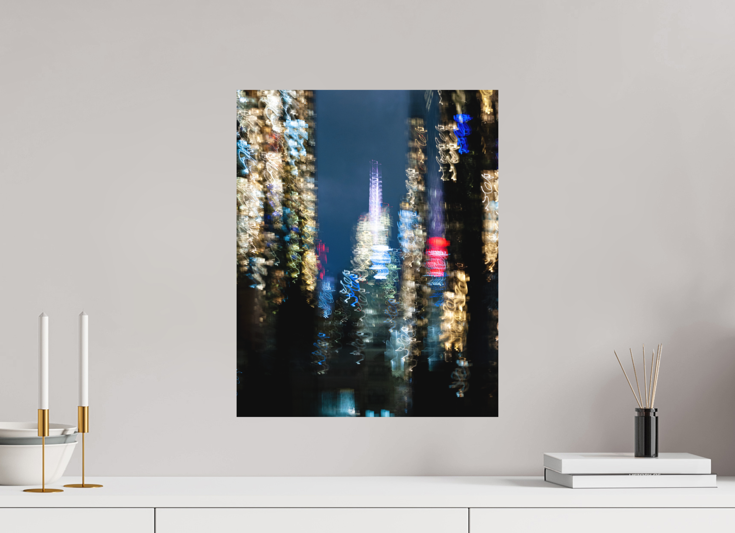 40 x 50 cm, Fine Art Print - Infinity Rag Photo 2 - on Alu Dibond NYC by night