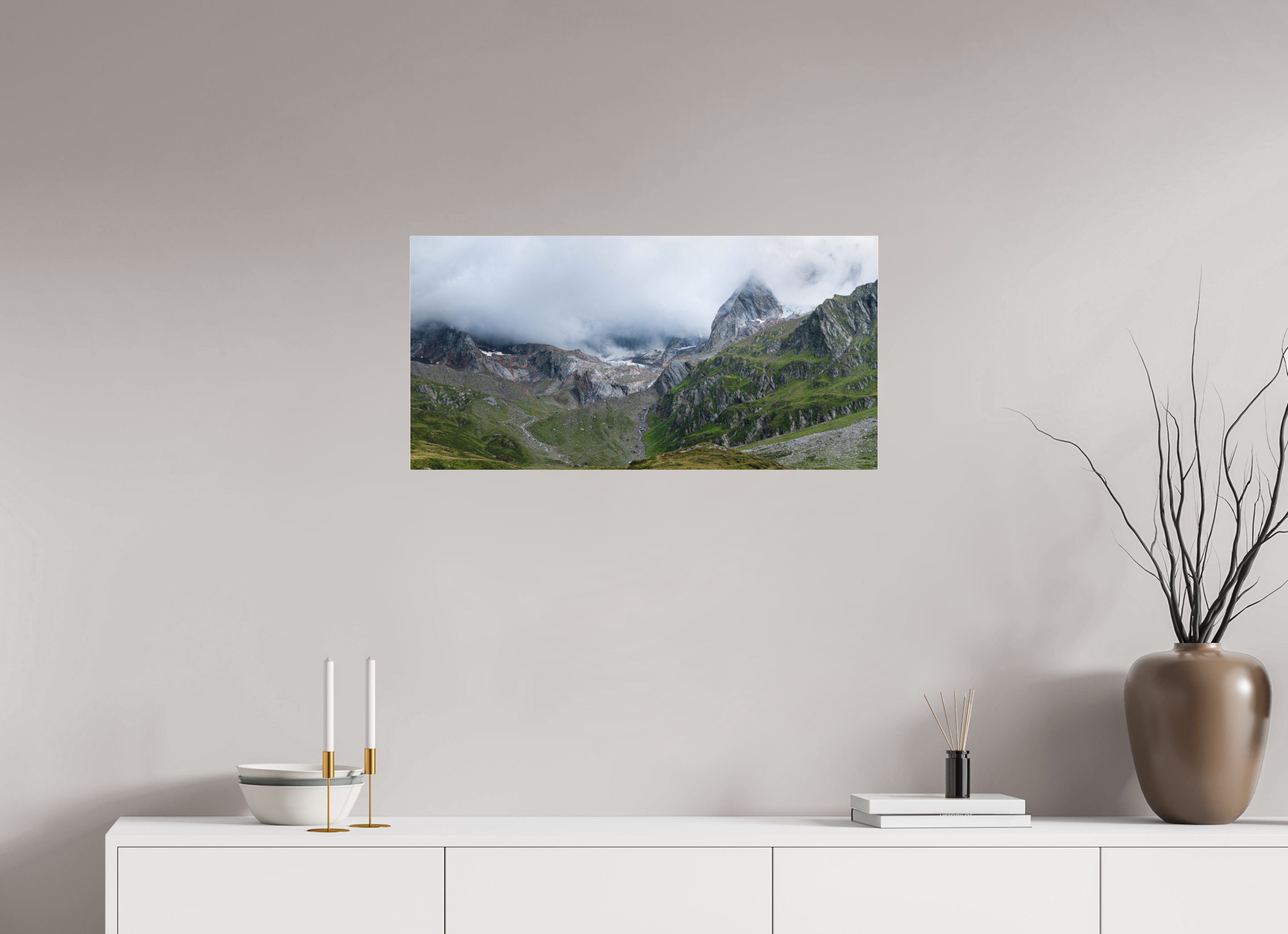 80 x 40 cm, Acrylic Matt 2mm South Tyrol 1/2