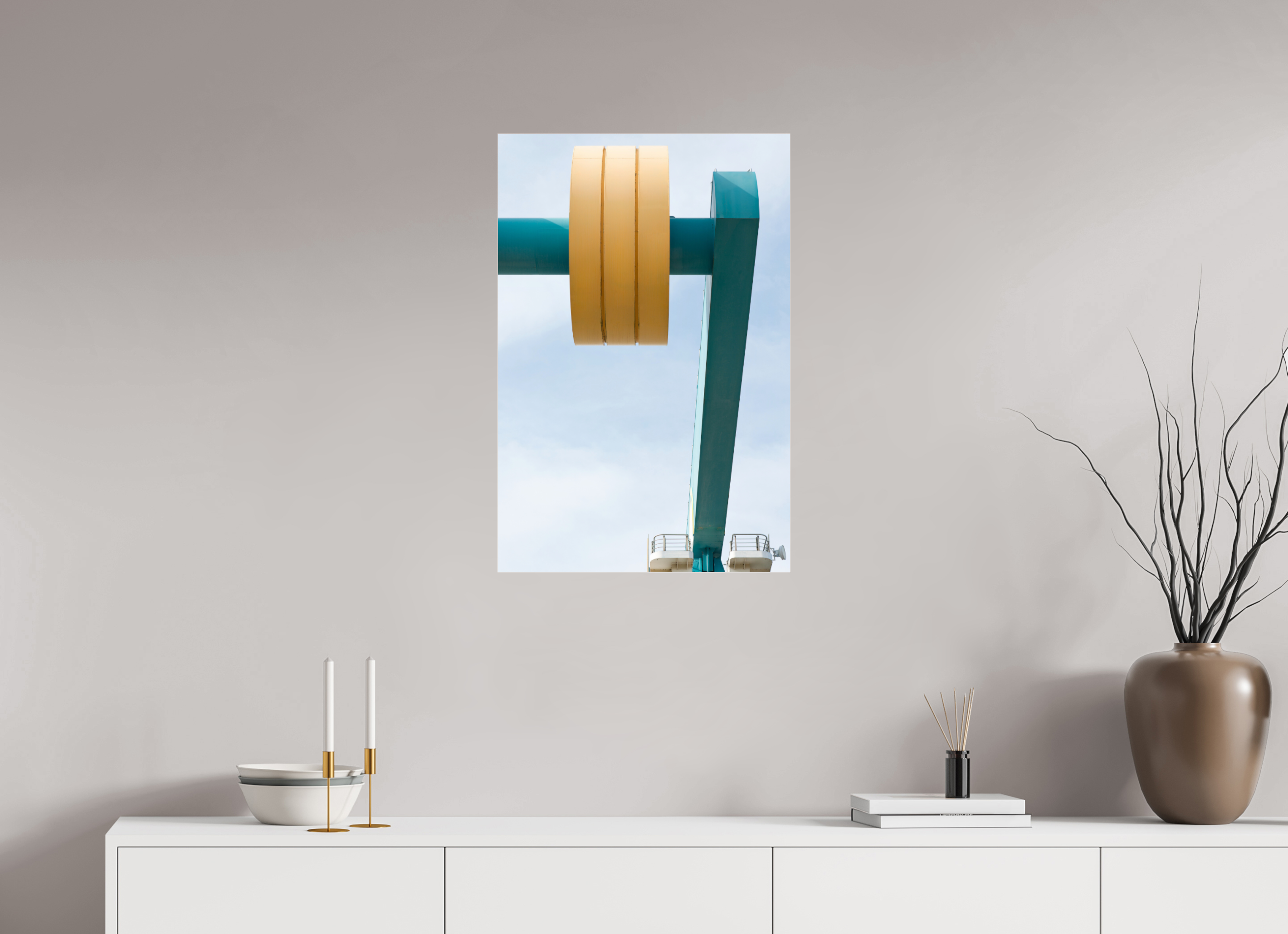50 x 75 cm, Acrylic glossy 2mm Counterweight
