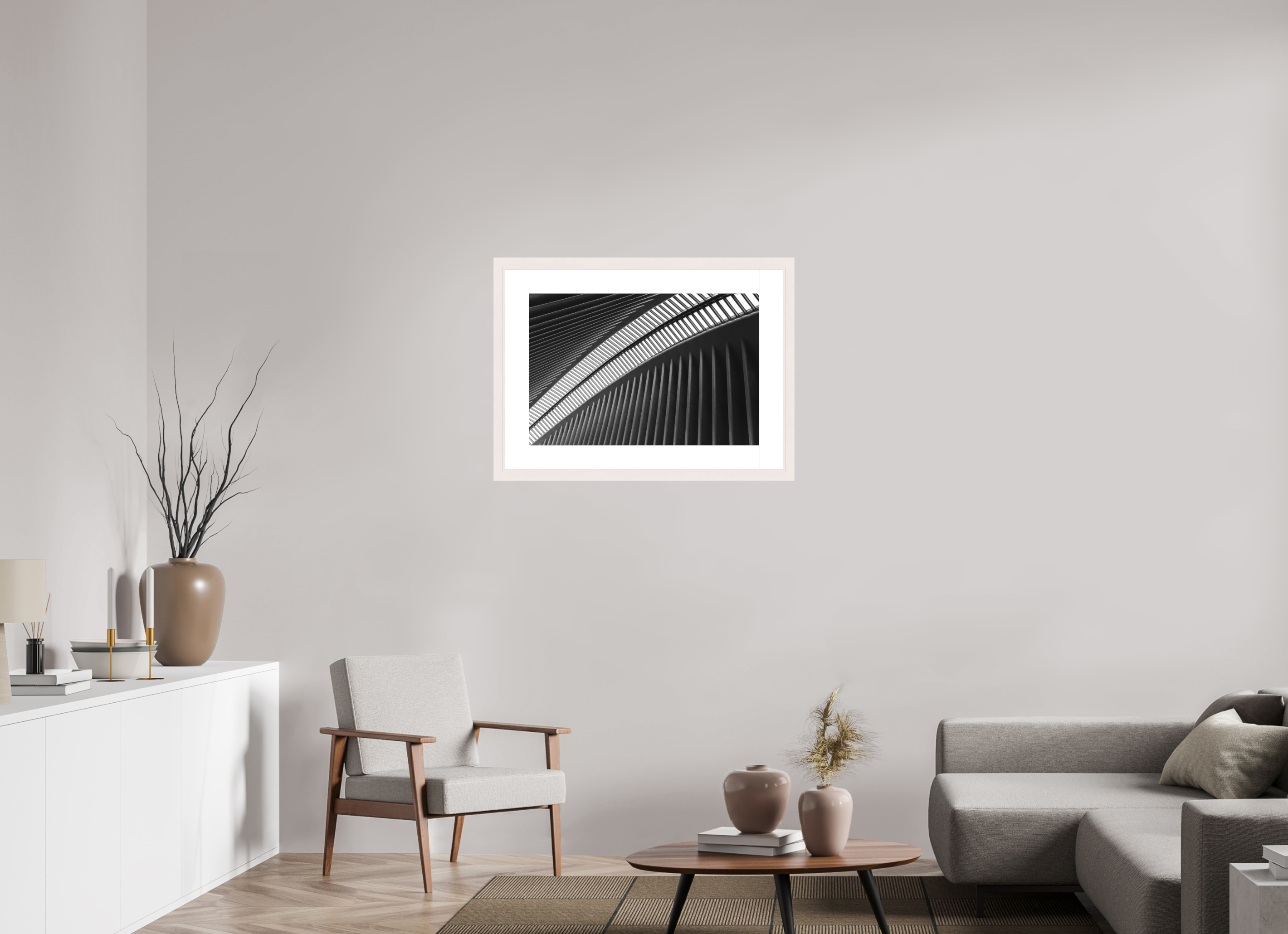 75 x 50 cm, Fine Art Print - Infinity Rag Photo 2 - PP 8cm - Mapple white Frame 40mm Oculus - Ground Zero